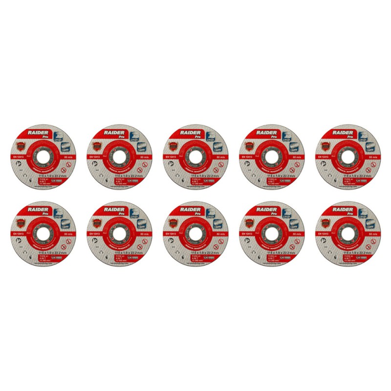 Set 10 discuri pentru taiat metal 115х1.0 A60T INOX
