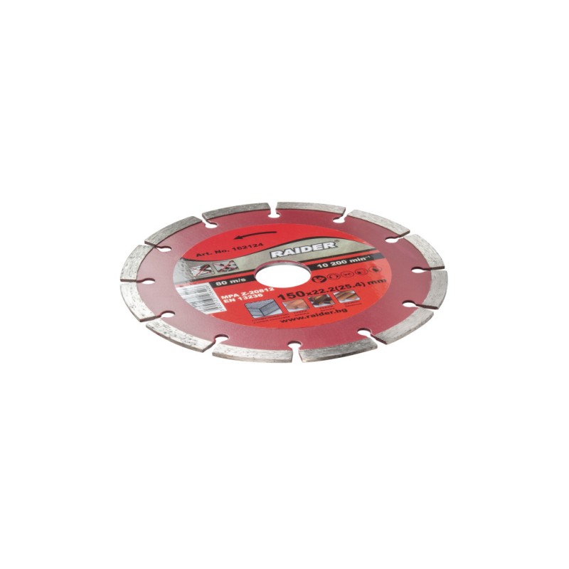 Disc diamantat segmentat DRY 150x22.2mm RD-DD23