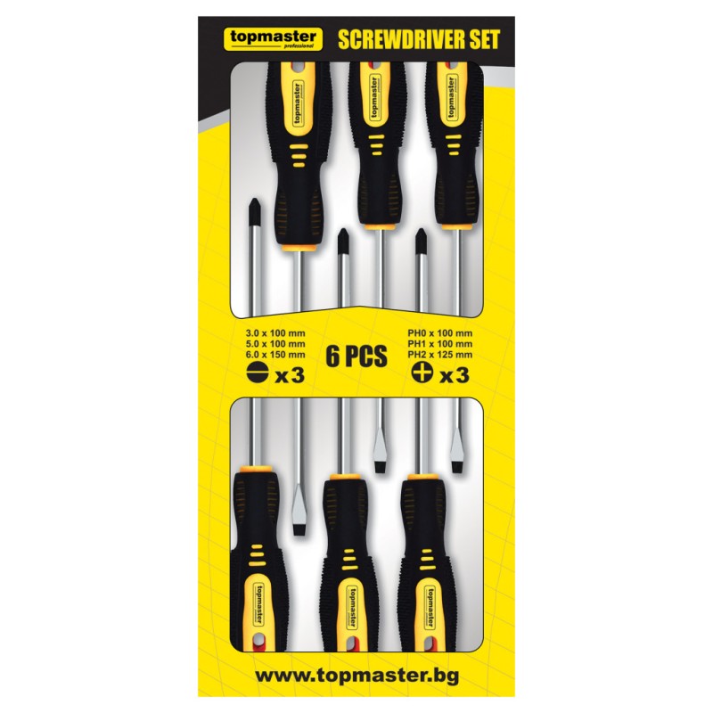 Set 6 surubelnite in cutie carton CR-V TMP