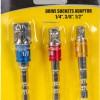 Set adaptoare pentru tubulare cu antrenare 1/4" - 3/8" - 1/2