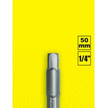 Adaptor 1/4" hex x 1/4 patrat 50mm