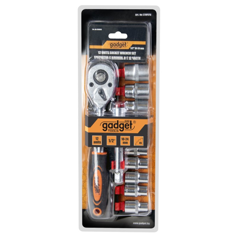 Set tubulare 12 buc 1/2" 10-24mm GD