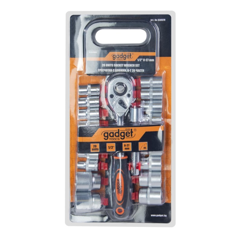 Set tubulare 20 buc 1/2" 8-27mm GD