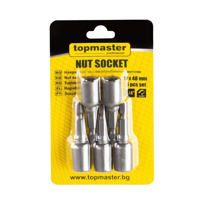 Set 5 biti cu tubulara 10x48 mm TMP