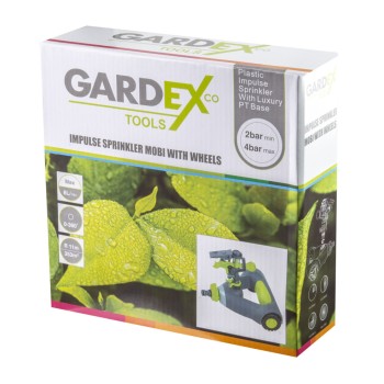 Aspersor cu impuls MOBI cu roti, 0-360° GX