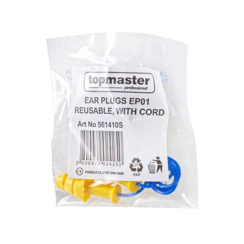 Dopuri antifoane EP01 reutilizabile cu snur 50buc/cutie TMP