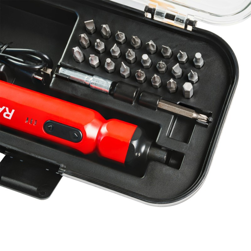 Surubelnita electrica 3.6V 1,5Ah 26 accesorii cutie RD-CSC05
