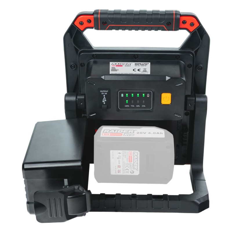 R20 Lampa de lucru 45W 5000lm dimabila USB AL Solo RDP-ZWL20