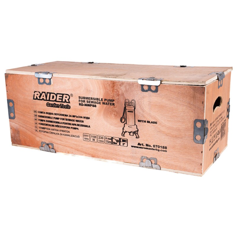 Pompa submers. apa murdara 1100W2" 230L/min15m INOX RD-NWP88