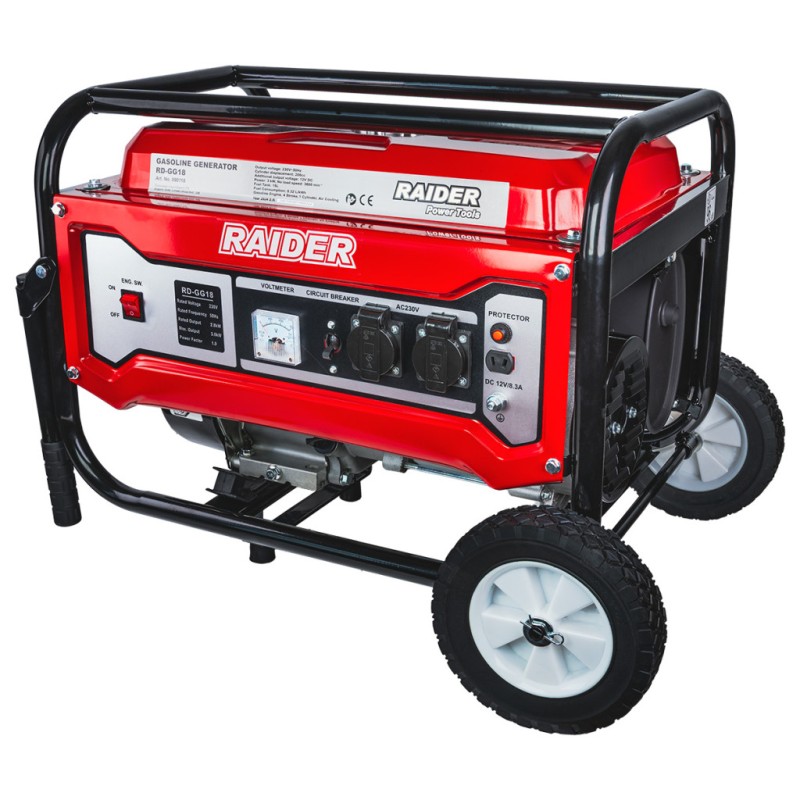 Gasoline Generator 3kW Wheels RD-GG18