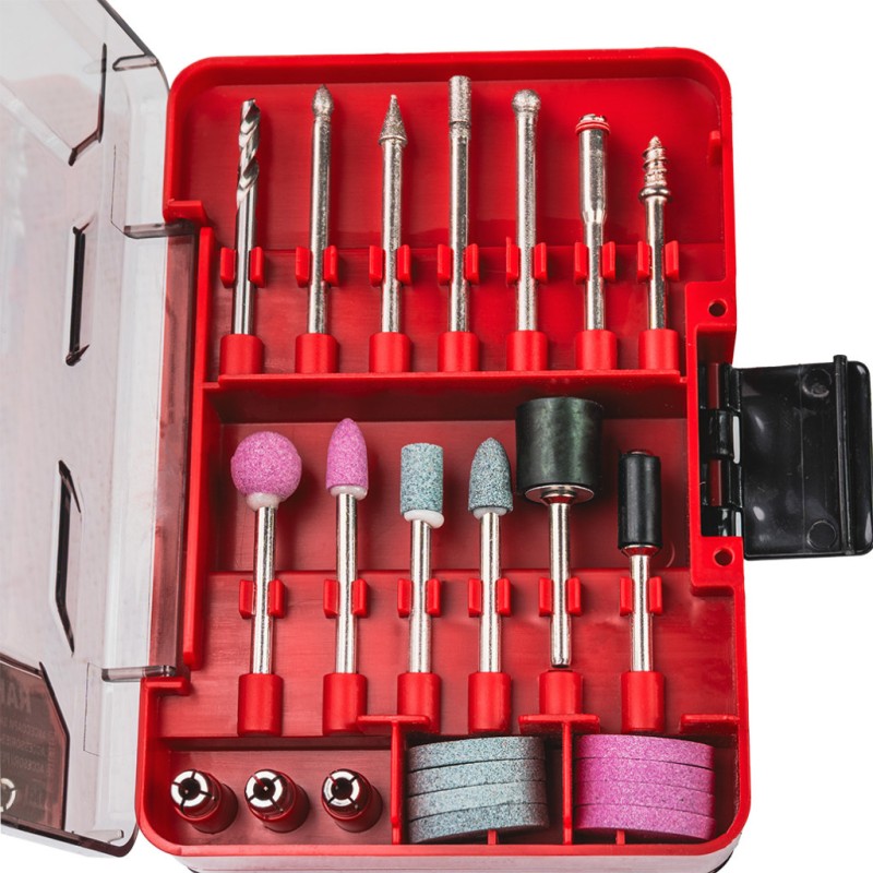 Set 96 accesorii pentru mini polizor drept in cutie