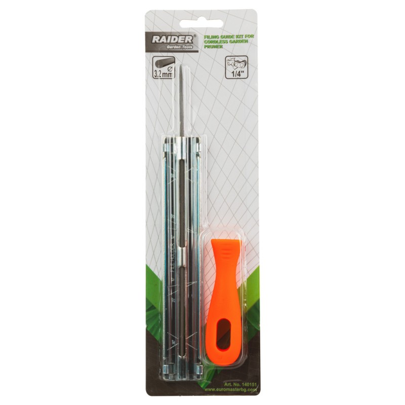 Set cu pila ø3.2mm pentru ascutit lant cu pas 1/4"