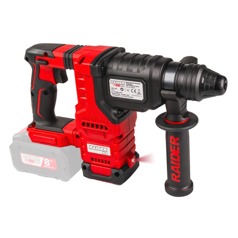 R20 Brushless Rotary Hammer 3J 4 func. 26mm Solo RDP-BBRH20
