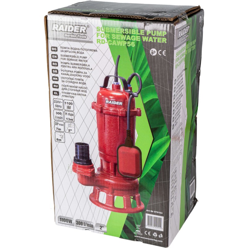 Pompa submersibila apa murdara 1.1kW300L/m13m Lama RD-CAWP56