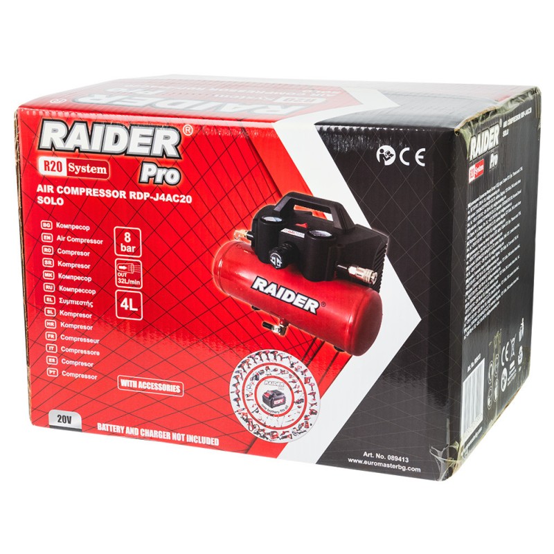 R20 Compresor aer 4L 32L/min 8bar Solo RDP-J4AC20