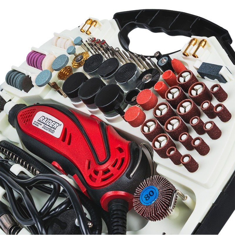 Mini polizor drept set cablu & acces. 135W RD-MG06