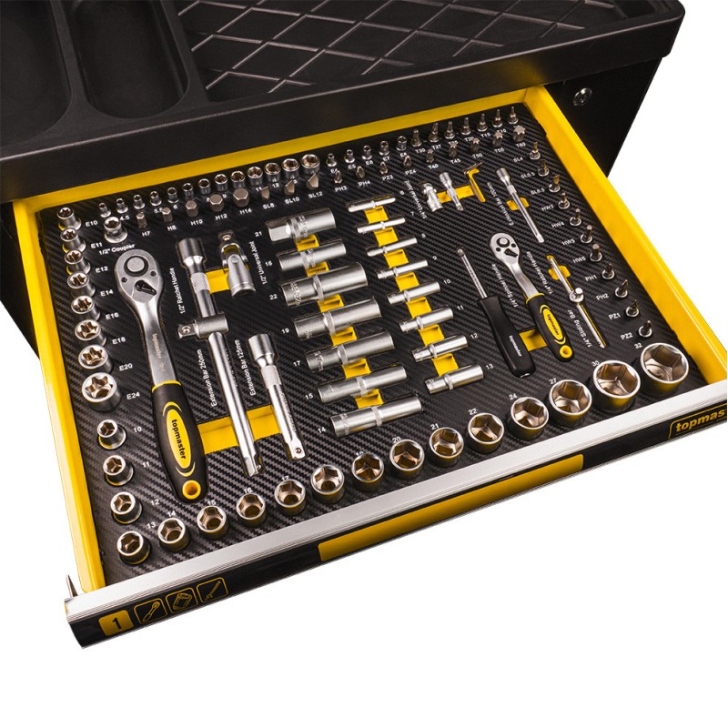 Dulap scule 7 sertare echipat 219 piese TMP