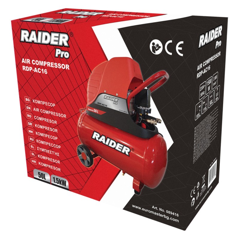 Compresor aer 50L 1.5kW RDP-AC16