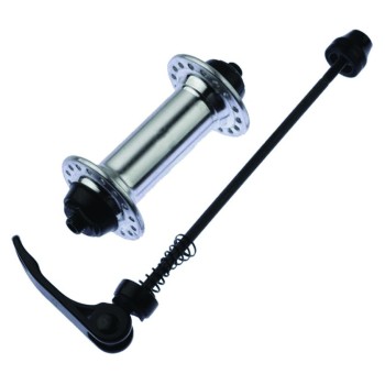 BUTUC FATA - ALUMINIU Gauri: 32  -  Negru Anodizat Lungime QR: 112mm   - Ax: 9mm Cale rulare: Bile d