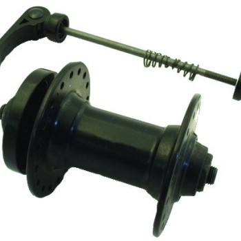 BUTUC FATA - ALUMINIU Gauri: 32 (frana disc)  -  Negru Anodizat Lungime QR: 112mm  - Ax: 9mm  Cale r