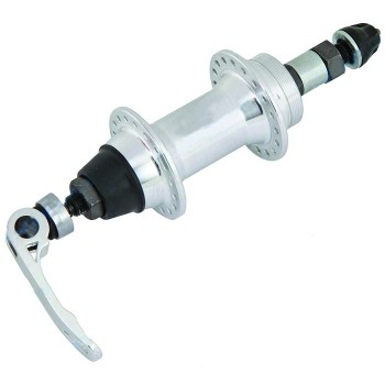 BUTUC SPATE - ALUMINIU Gauri: 36  -  Argintiu Lungime QR: 148.5mm  - Ax: 10mm  Cale rulare: Bile de