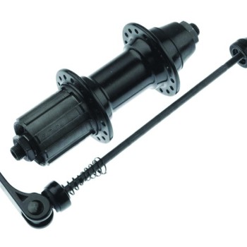 BUTUC SPATE CASETAT - ALUMINIU Gauri: 32  -  Negru Anodizat Lungime QR: 148.5mm   - Ax: 10mm Cale ru