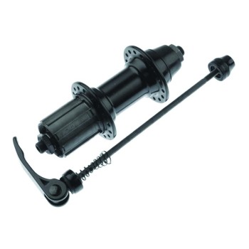 BUTUC SPATE CASETAT - ALUMINIU Gauri: 32  -  Negru Anodizat Lungime QR: 148.5mm   - Ax: 10mm Cale ru