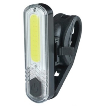 FAR LANTERNA - CAVALIER Baterie reincarcabila prin USB 10 COB chips - albe 60 Lumeni 4 Modalitati il