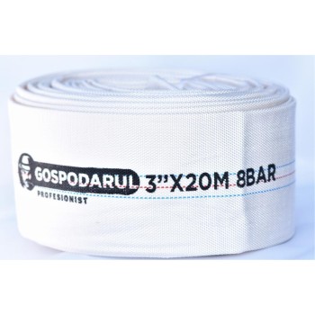 Furtun pompieri - PVC panzat - 3'' - ø 75mm - 8 Bar - tip B - 20m
