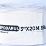 Furtun pompieri - PVC panzat - 3'' - ø 75mm - 8 Bar - tip B - 20m