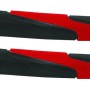 MANSOANE - CAPER  -  TPR Forma ergonomica Anti-alunecare  -  Bi-Color (Negru - Rosu)  -  130mm