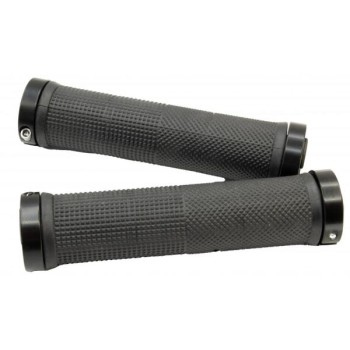 MANSOANE - STRIKE Inele blocare din Aluminiu  -  TPR Forma egonomica  -  Bi-Color (Negru - Gri)  -