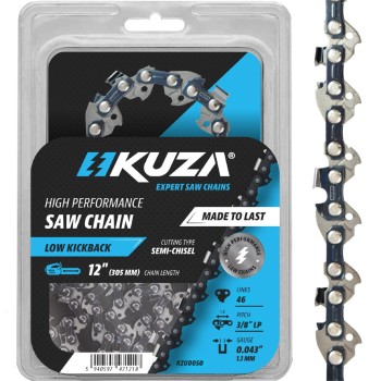 KUZA - Lant pentru drujba, Lungime 12", pas 3/8" LP, grosime 043"-1.1 mm, 46 Zale, 1 lant/pachet