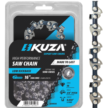 KUZA - Lant pentru drujba, Lungime 16", pas 3/8" Pitch, grosime 050"-1.3 mm, 56 Zale, 1 lant/pachet