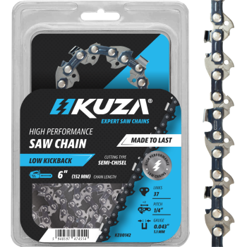 KUZA - Lant pentru drujba, Lungime 6", pas 1/4", grosime 043"-1.1 mm, 37 Zale, 1 lant/pachet