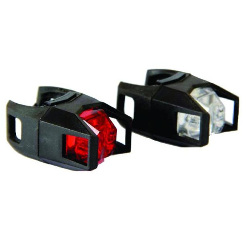SET LUMINI - FIGHTER 1 LED Alb SUPER BRIGHT 1 LED Rosu SUPER BRIGHT 2 Functii