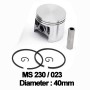 Piston complet Stihl: MS 230, 023 (40mm) -