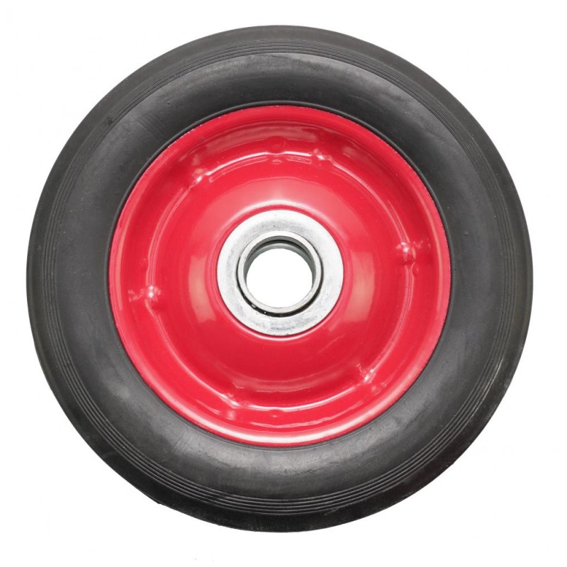 Roata carucior - cauciuc brut - rulment - 6x1.5