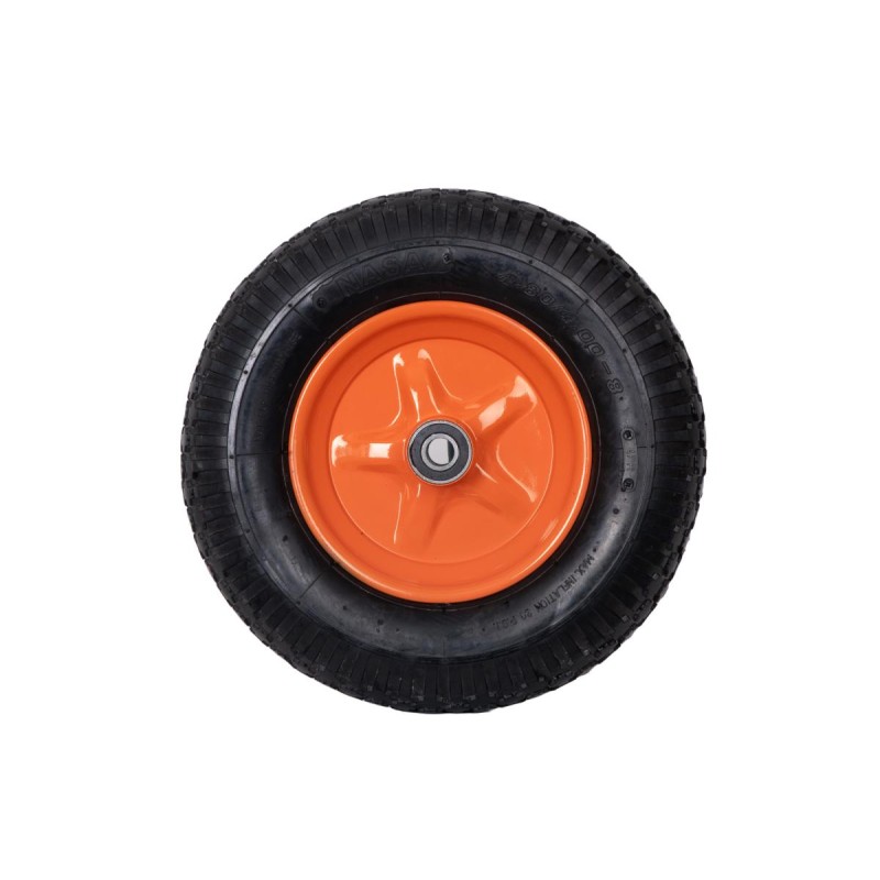 Roata roaba - TT -4.00-8 4PR - cu rulment pentru ax 20 mm