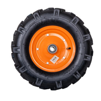 Roata roaba - TT - pentru ax 20mm - cu rulment - crampoane - 4.00-8 4PR