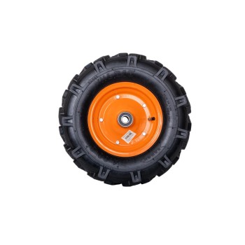 Roata roaba - TT - pentru ax 20mm - cu rulment - crampoane - 4.00-8 4PR