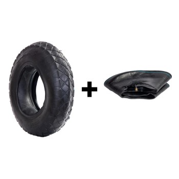 Set cauciuc + camera roaba - 4.00-8 (mixt) - 6PR
dungi rosu + albastru