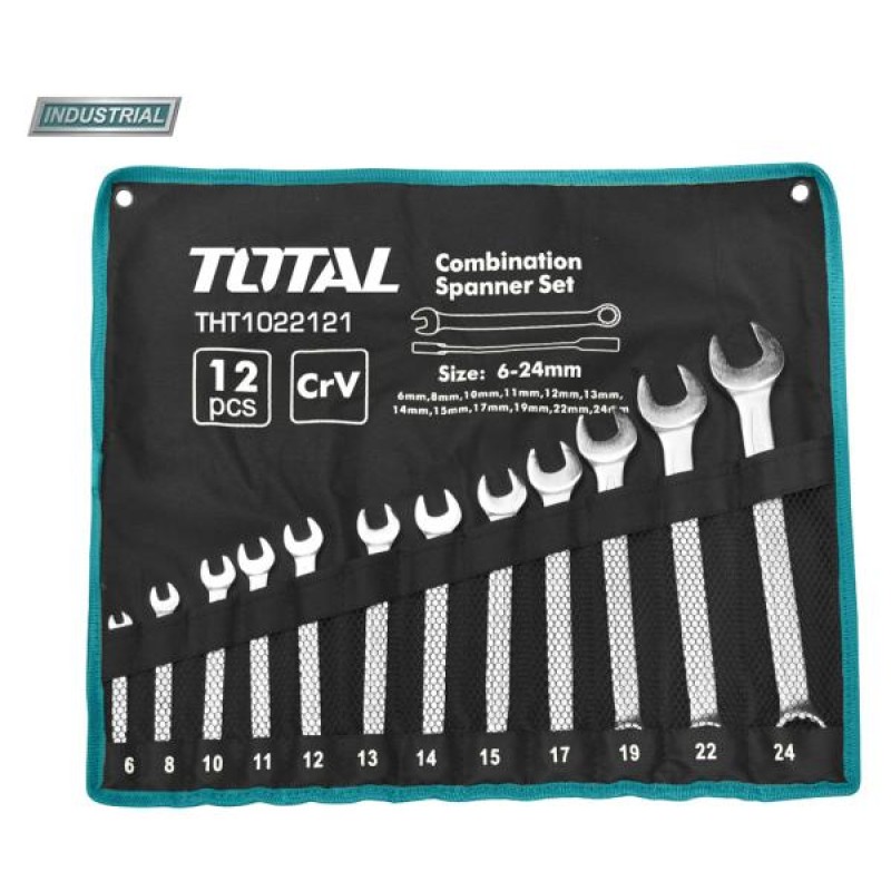 TOTAL - SET 12 CHEI COMBINATE - 6-24MM (INDUSTRIAL)