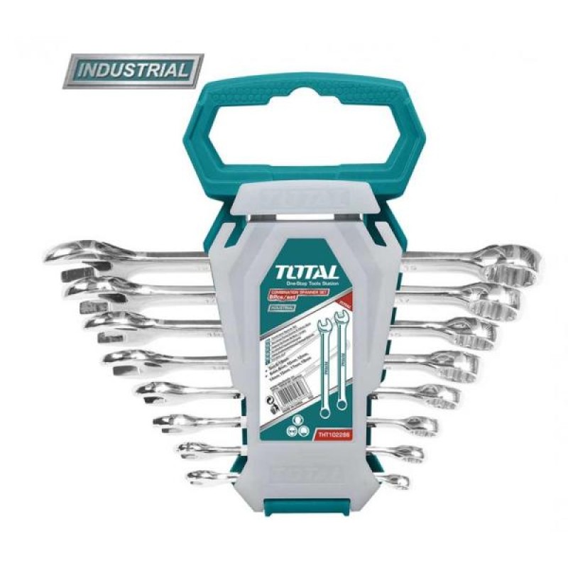 TOTAL - SET DE 8 CHEI COMBINATE - 6-19MM (INDUSTRIAL)