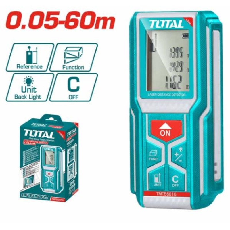 TOTAL - APARAT LASER PENTRU MASURARE DISTANTA, INTERVAL DE MASURE 0.05-60m