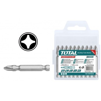 TOTAL - BIT - PH2/ 50MM/ 10 BUC / SET (INDUSTRIAL)