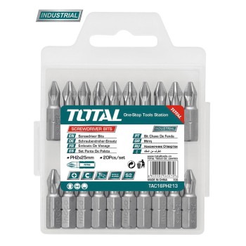 TOTAL - BIT - PZ2.25MM, 20PCS / SET (INDUSTRIAL)