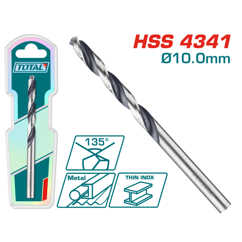 TOTAL - BURGHIU PENTRU METAL HSS - 10MM