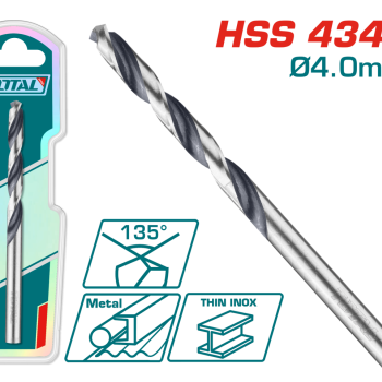 TOTAL - BURGHIU PENTRU METAL HSS - 4MM