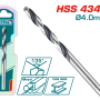 TOTAL - BURGHIU PENTRU METAL HSS - 4MM